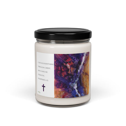 Scented Soy Candle  9oz (Hidden Face of Christ)