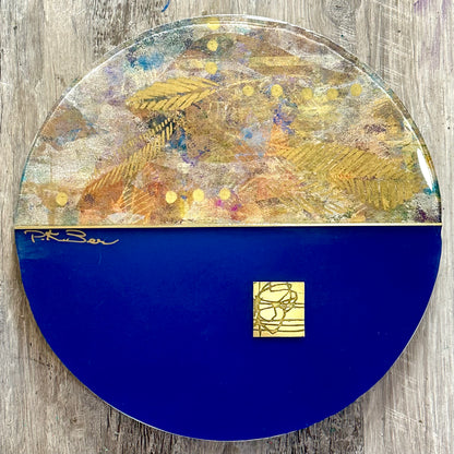 Gold and Azure original (16” round)